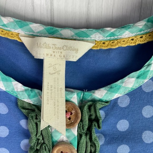 Matilda Jane Dress Joanna Family Heirloom Girls 8 Polka Dot Floral Fit Flare - Picture 9 of 11